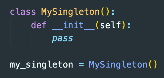 The Singleton Pattern In Python Really Is This Easy – Johnptmcdonald